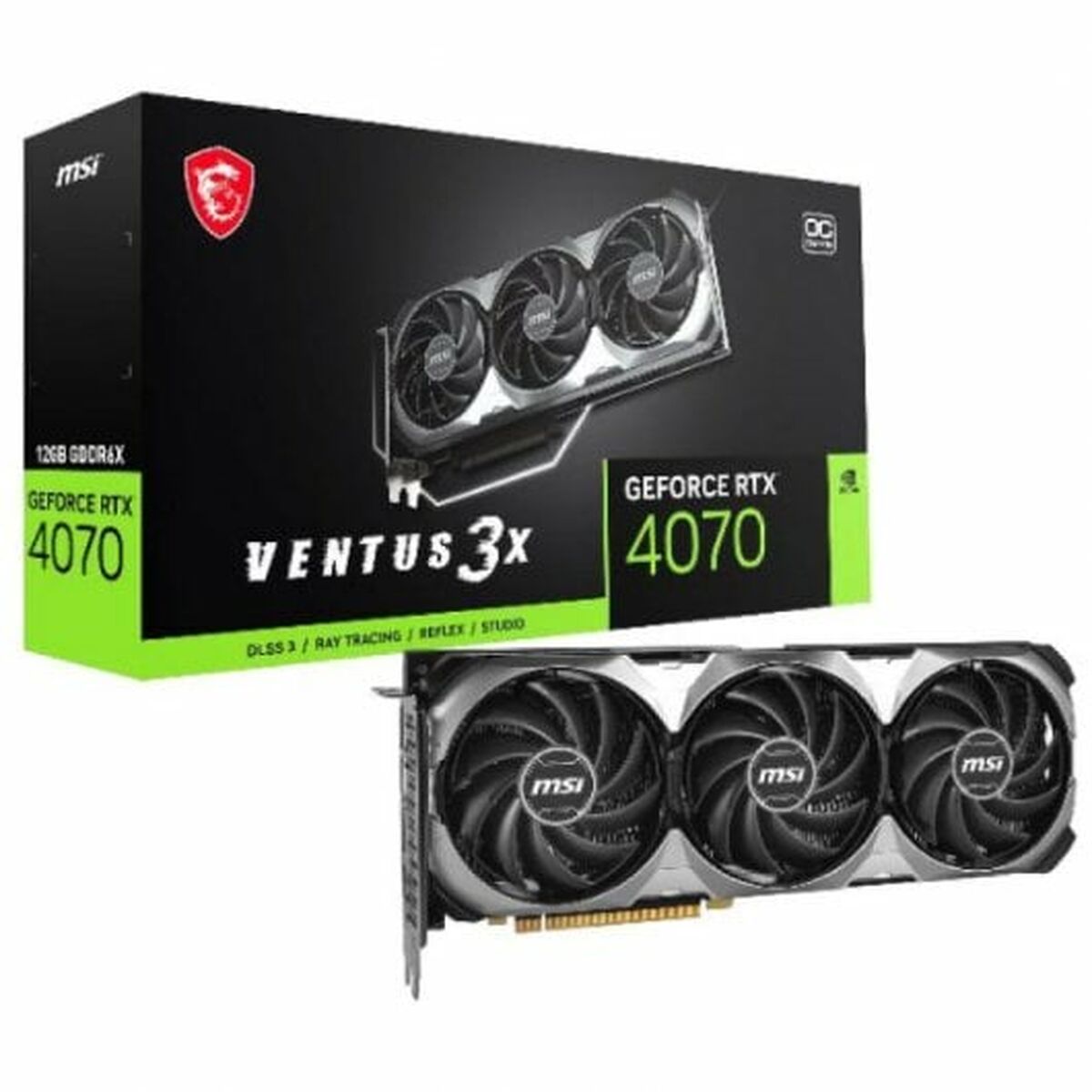 Graphics card MSI GeForce RTX 4070 VENTUS 3X E OC GEFORCE RTX 4070 12 GB GDDR6